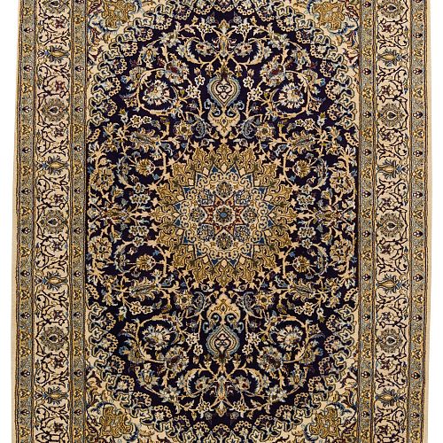 HANDMADE CARPET NAIN WOOL-SILK 2,97X2,00