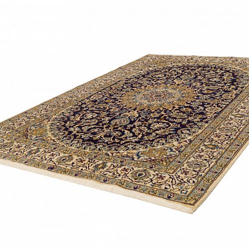 HANDMADE CARPET NAIN WOOL-SILK 2,97X2,00