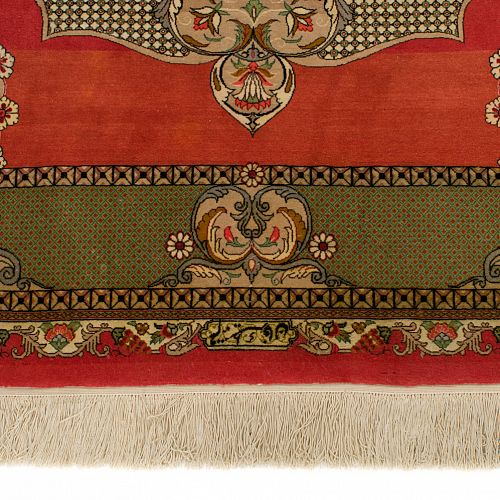 HANDMADE CARPET PERSIAN GOM SILK 2,00X1,40