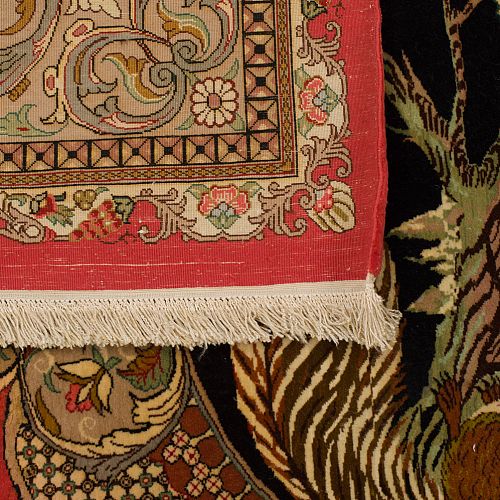 HANDMADE CARPET PERSIAN GOM SILK 2,00X1,40