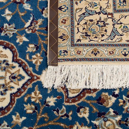 HANDMADE CARPET NAIN WOOL-SILK 2,85X1,95