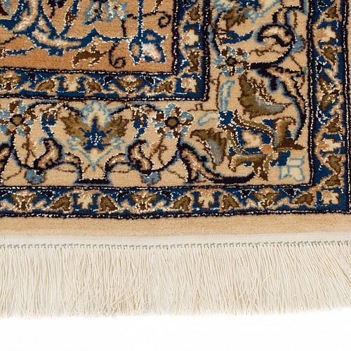 HANDMADE CARPET NAIN WOOL-SILK 2,25X1,25