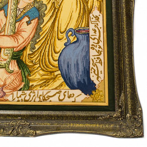 ΧΕΙΡΟΠΟΙΗΤΟ ΧΑΛΙ TABRIZ 70 RAJ ΠΕΡΣΙΚΟ ΜΑΛΛΙ-ΜΕΤΑΞΙ ΕΠΙΤΟΙΧΙΟ