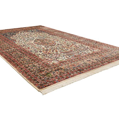 ΧΕΙΡΟΠΟΙΗΤO ΧΑΛΙ ΣΧΕΔΙΟ FARAHAN ΜΑΛΛΙ-ΜΕΤΑΞΙ 2,83X1,85