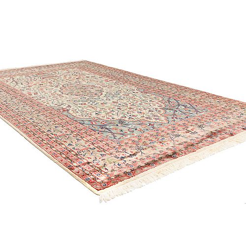 ΧΕΙΡΟΠΟΙΗΤO ΧΑΛΙ ΣΧΕΔΙΟ FARAHAN ΜΑΛΛΙ-ΜΕΤΑΞΙ 2,83X1,85