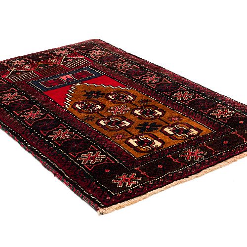 HANDMADE CARPET PERSIAN BALOCH 1,22X0,75