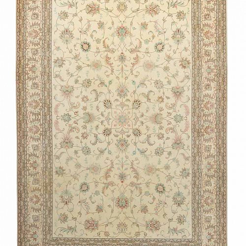 HANDMADE CARPET TABRIZ WOOL-SILK 3,04X2,02