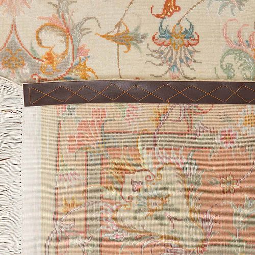 HANDMADE PERSIAN TABRIZ 50 RAJ 3,00X2,00 WOOL-SILK SIGNED