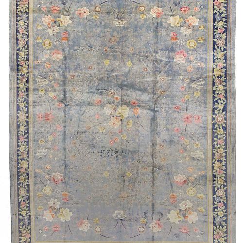 HANDMADE CHINESE SILK ANTIQUE CARPET 3,35X2,51