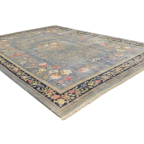 HANDMADE CHINESE SILK ANTIQUE CARPET 3,35X2,51