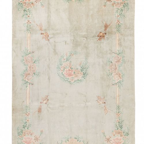 HANDMADE CARPET CHINESE SILK ANTIQUE 2,81X1,88