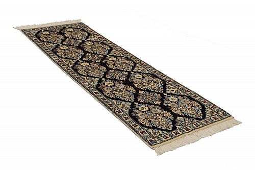 HANDMADE CARPET NAIN 6La WOOL-SILK 1,53X0,48 (SET)