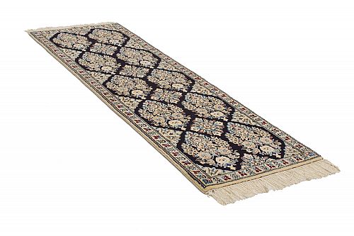 HANDMADE CARPET NAIN 6La WOOL-SILK 1,53X0,48 (SET)