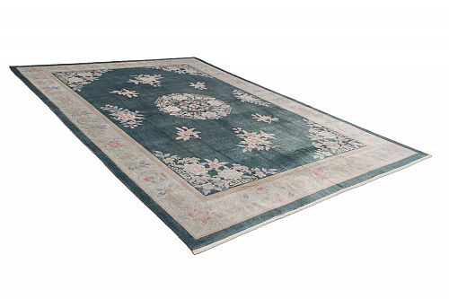 HANDMADE CARPET CHINESE VINTAGE SILK 2,96X2,08