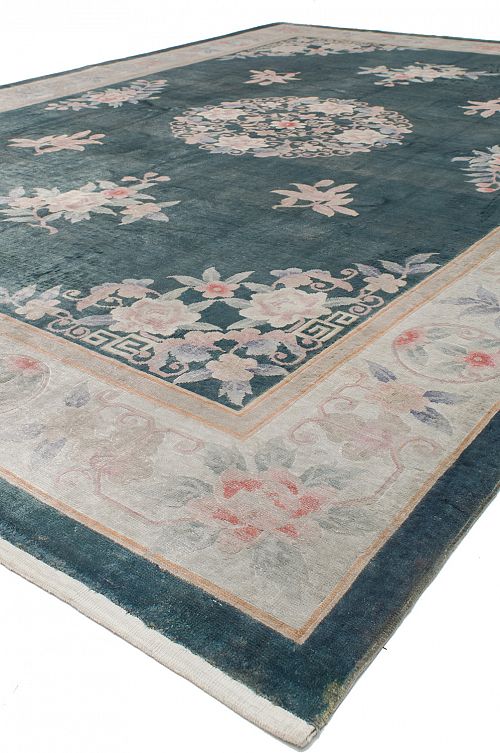 HANDMADE CARPET CHINESE VINTAGE SILK 2,96X2,08