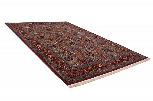 HANDMADE CARPET PERSIAN MOUD GARDEN WOOL-SILK 2,97X2,02