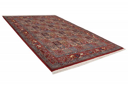 HANDMADE CARPET PERSIAN MOUD GARDEN WOOL-SILK 2,97X2,02