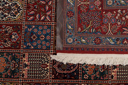 HANDMADE CARPET PERSIAN MOUD GARDEN WOOL-SILK 2,97X2,02