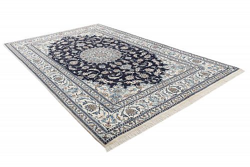 HANDMADE CARPET PERSIAN NAIN 2,92X1,96 WOOL-SILK