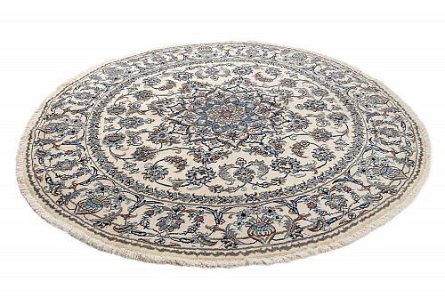 HANDMADE CARPET PERSIAN NAIN 2,00X2,00 WOOL-SILK