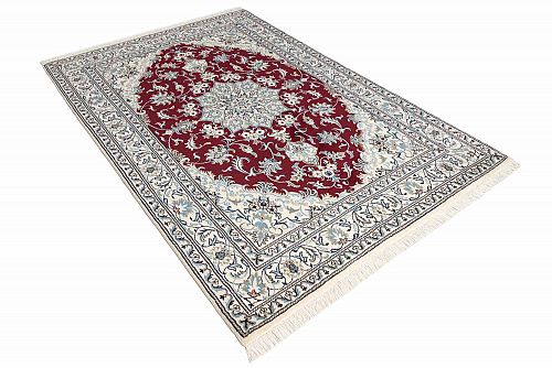 HANDMADE CARPET PERSIAN NAIN 2,36X1,63 WOOL-SILK