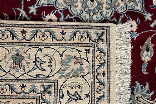 HANDMADE CARPET PERSIAN NAIN 2,36X1,63 WOOL-SILK