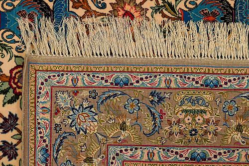 ΧΕΙΡ. ΧΑΛΙ ESFAHAN ΠΕΡΣΙΚΟ ΜΑΛΛΙ/ΜΕΤΑΞΙ 2,18X1,45 ΜΕ ΥΠΟΓΡΑΦΗ EMADI