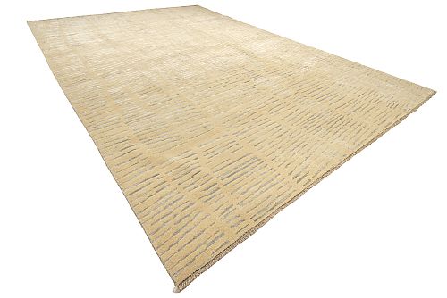 PERSIAN MODERN BAMBOU SILK CARPET 3,94X2,98