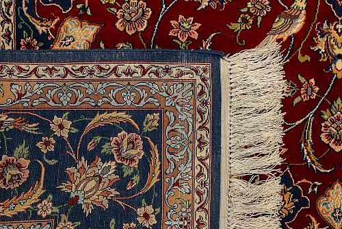 HANDMADE PERSIAN ESFAHAN CARPET 2,70X1,75 SIGNED BY MAHDIE COLLECTIVE