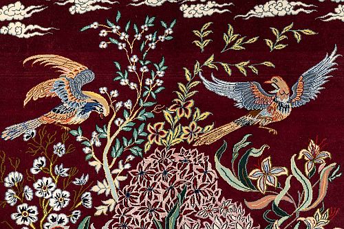 ΧΕΙΡΟΠΟΙΗΤΟ ΧΑΛΙ ESFAHAN ΠΕΡΣΙΚΟ ΕΠΙΤΟΙΧΙΟ 1,90X1,27 ΜΕ ΥΠΟΓΡΑΦΗ HOSSEIN NASIR ΣΥΛΛΕΚΤΙΚΟ
