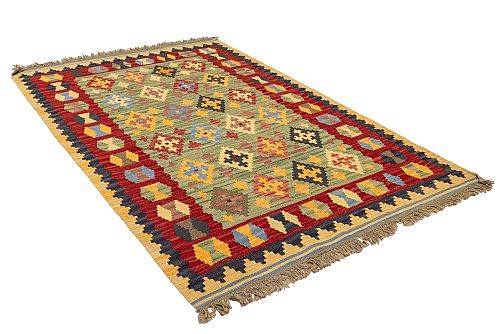 HANDMADE PERSIAN GHASHGHAEI RUG 1,85X1,26