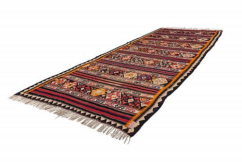 HANDMADE PERSIAN KILIM ANTIQUE 3,13x1,40