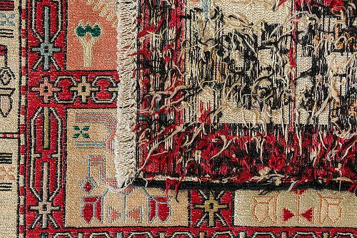 HANDMADE PERSIAN KILIM WOOL-SILK 0,97x0,80 SPECIAL