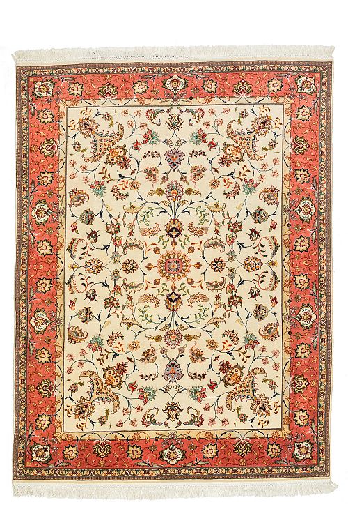 ΧΕΙΡ.ΧΑΛΙ TABRIZ ΠΕΡΣΙΚΟ 50 RAJ ΜΑΛΛΙ-ΜΕΤΑΞΙ 1,98x1,50
