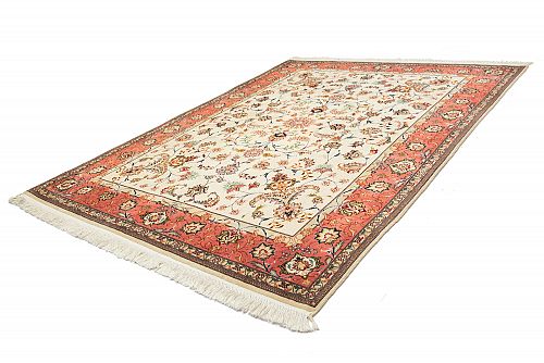 ΧΕΙΡ.ΧΑΛΙ TABRIZ ΠΕΡΣΙΚΟ 50 RAJ ΜΑΛΛΙ-ΜΕΤΑΞΙ 1,98x1,50