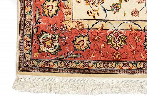 HANDMADE CARPET TABRIZ 50 RAJ WOOL-SILK 1,98x1,50