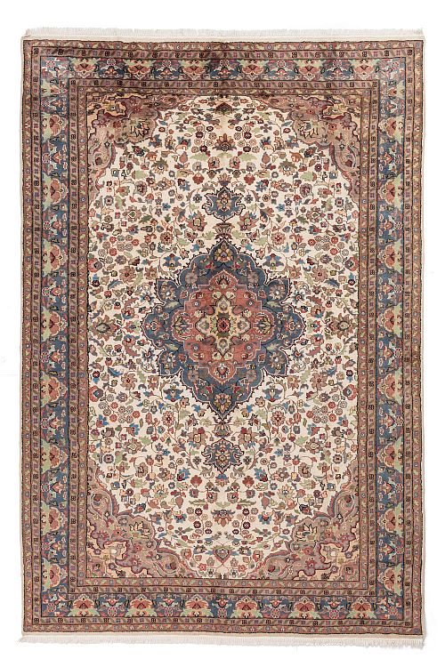 HANDMADE CARPET FARAHAN WOOL-SILK 3,08x2,14