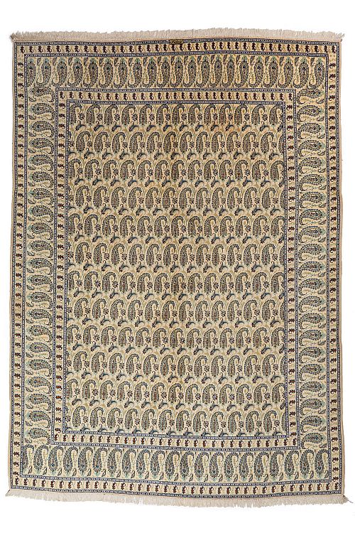 HANDMADE PERSIAN KASHAN CARPET 3,71x2,72