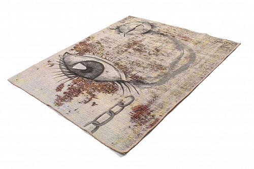 ΧΕΙΡΟΠΟΙΗΤΟ ΧΑΛΙ VINTAGE ΠΕΡΣΙΚΟ ΕΠΙΤΟΙΧΙΟ 1,48x1,20