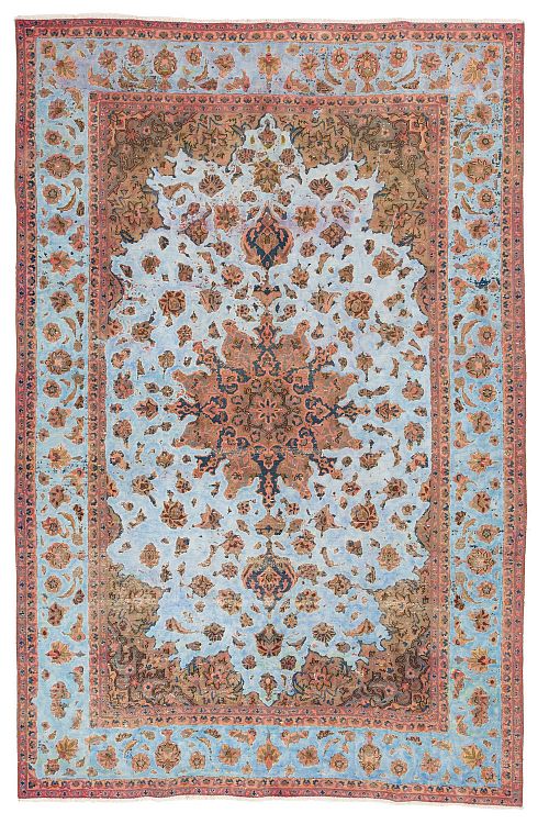 HANDMADE PERSIAN CARPET VINTAGE KASHAN 3,16x2,13