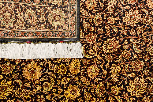 HANDMADE GOM SILK CARPET 2,00X1,26 SIGNED BY MOHAMADI