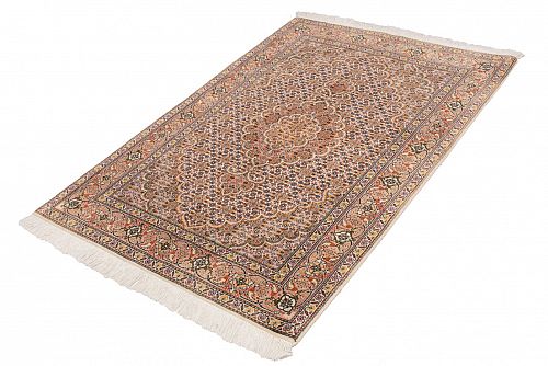 HANDMADE CARPET WOOL-SILK TABRIZ 1,22X0,80