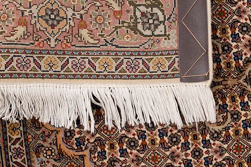 HANDMADE CARPET WOOL-SILK TABRIZ 1,22X0,80