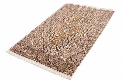 HANDMADE PERSIAN TABRIZ WOOL-SILK 1,34X0,80