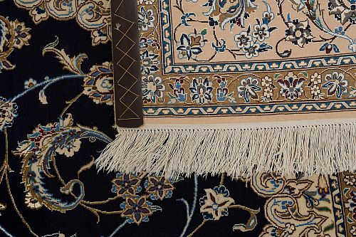 HANDMADE CARPET NAIN WOOL-SILK ON SILK WARP ORIGINAL HABIBIAN 6La 2,61X1,69