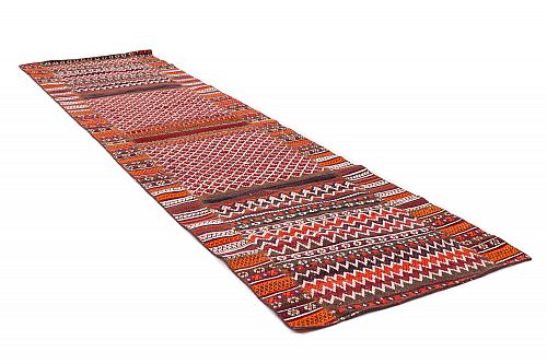 HANDMADE CARPET GHASHQHAI-KILIM  3,02X0,82