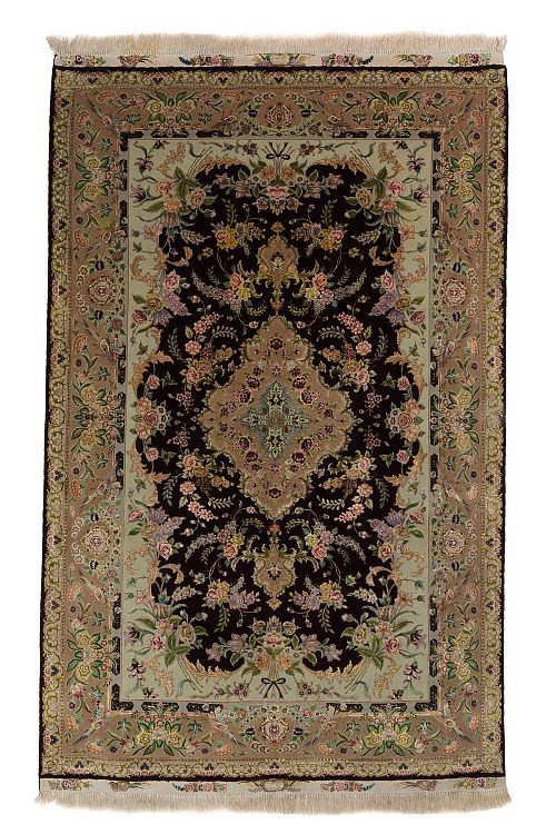 HANDMADE PERSIAN TABRIZ 70 RAJ WOOL-SILK 2,92X1,77 COLLECTIVE (SET OF 2 PIECES)