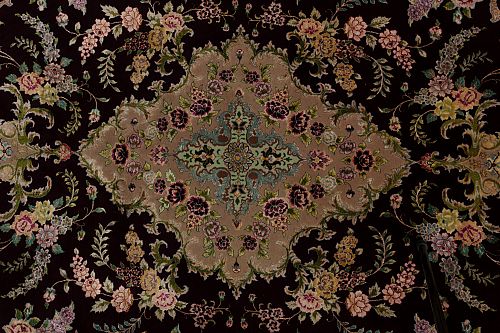 HANDMADE PERSIAN TABRIZ 70 RAJ WOOL-SILK 2,92X1,77 COLLECTIVE (SET OF 2 PIECES)