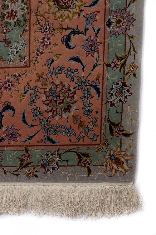 HANDMADE PERSIAN TABRIZ 60 RAJ WOOL-SILK 3,15X2,00 COLLECTIVE (SET OF 2 PIECES)