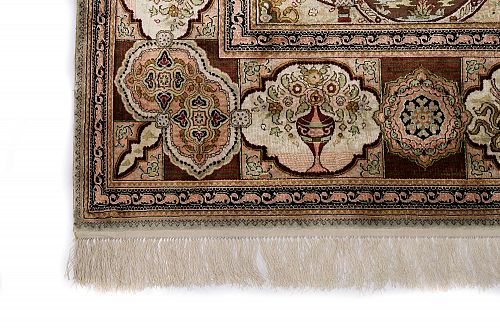 HANDMADE CARPET CHINESE SILK 2,42X1,80